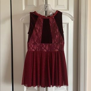 Maroon Dance Costume